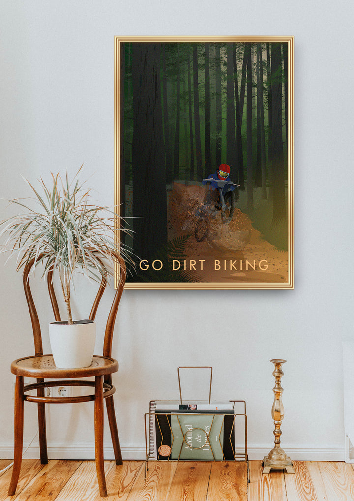 Go Dirt Biking Travel Poster