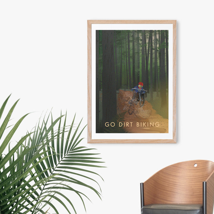 Go Dirt Biking Travel Poster