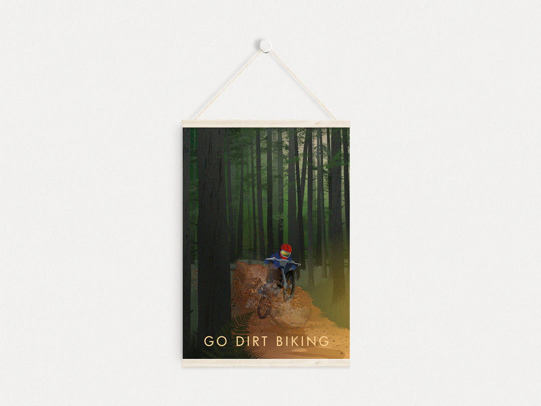 Go Dirt Biking Travel Poster