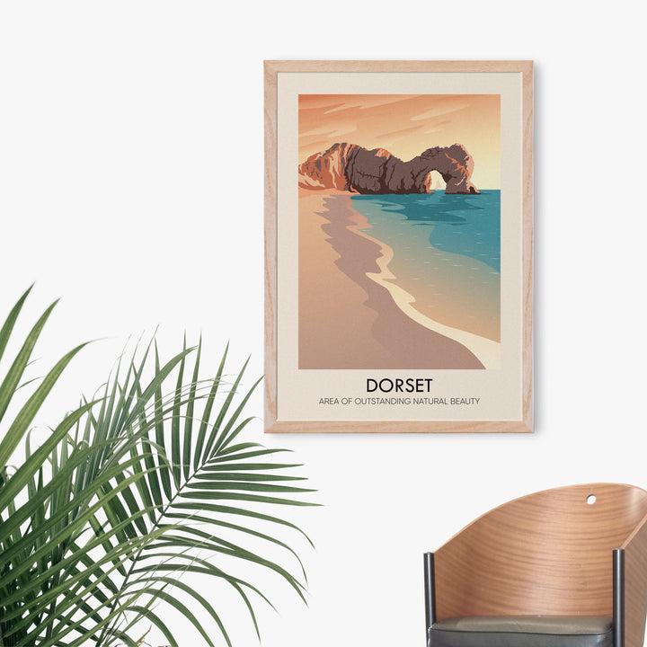 Dorset AONB Travel Poster