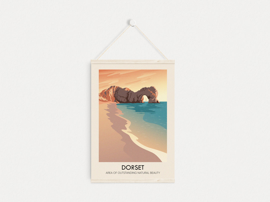 Dorset AONB Travel Poster