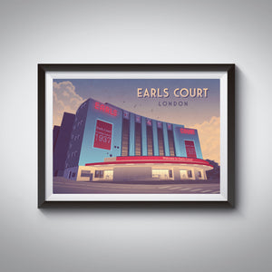 Earls Court London Travel Poster