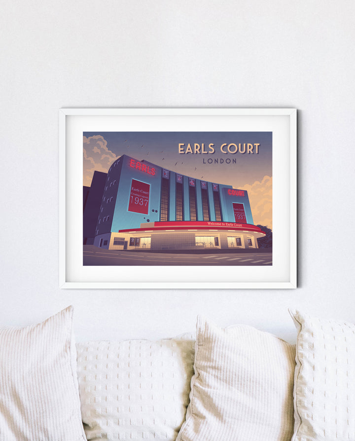 Earls Court London Travel Poster