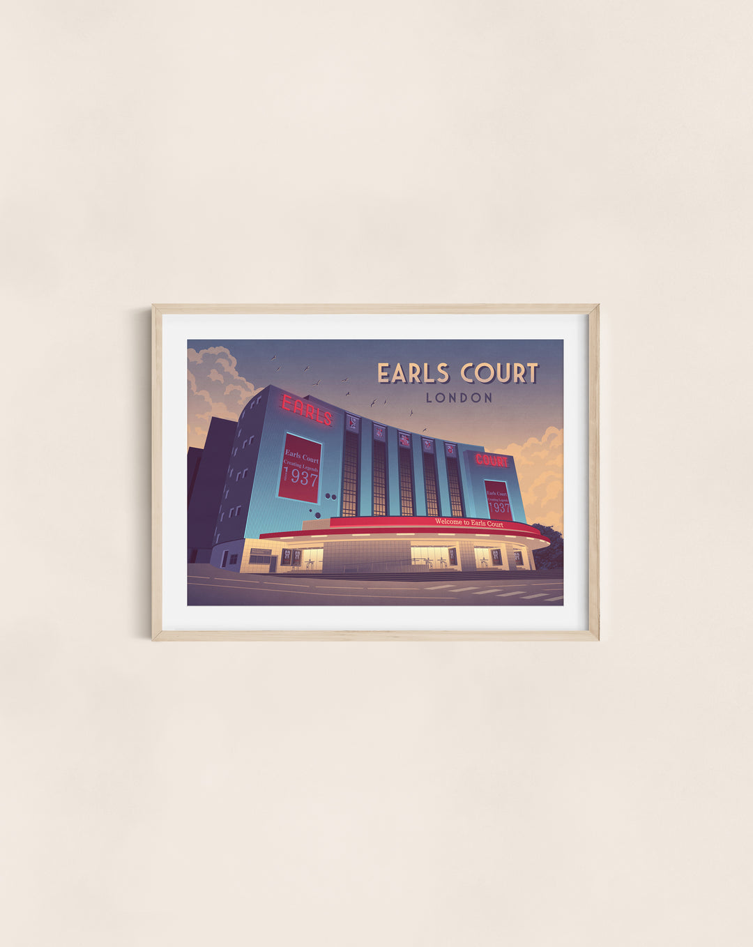 Earls Court London Travel Poster