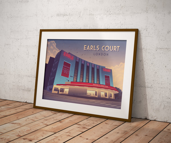 Earls Court London Travel Poster