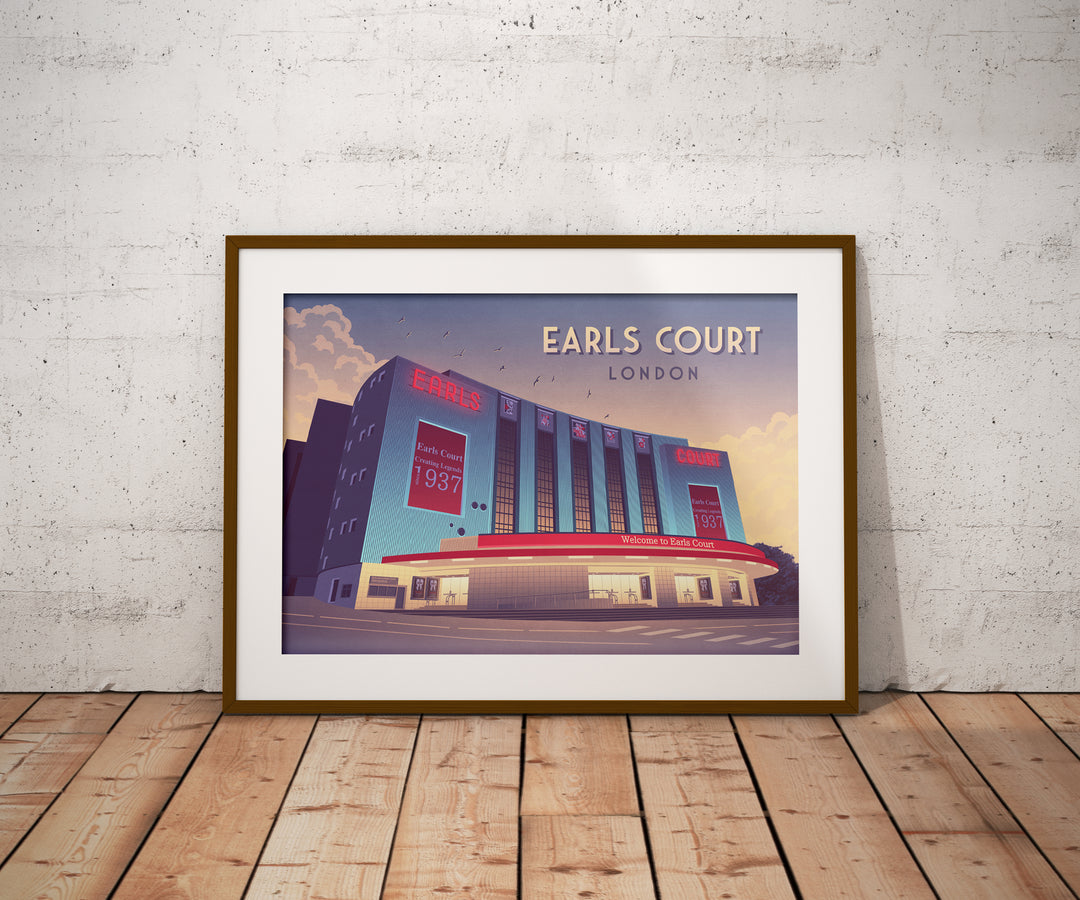 Earls Court London Travel Poster