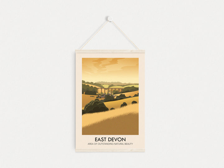 East Devon AONB Travel Poster