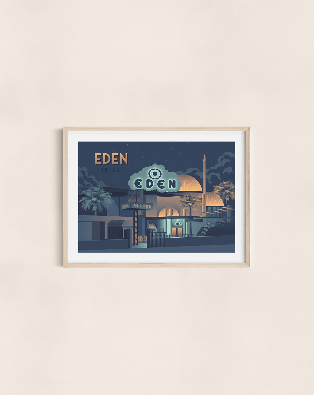 Eden Nightclub Ibiza Travel Poster