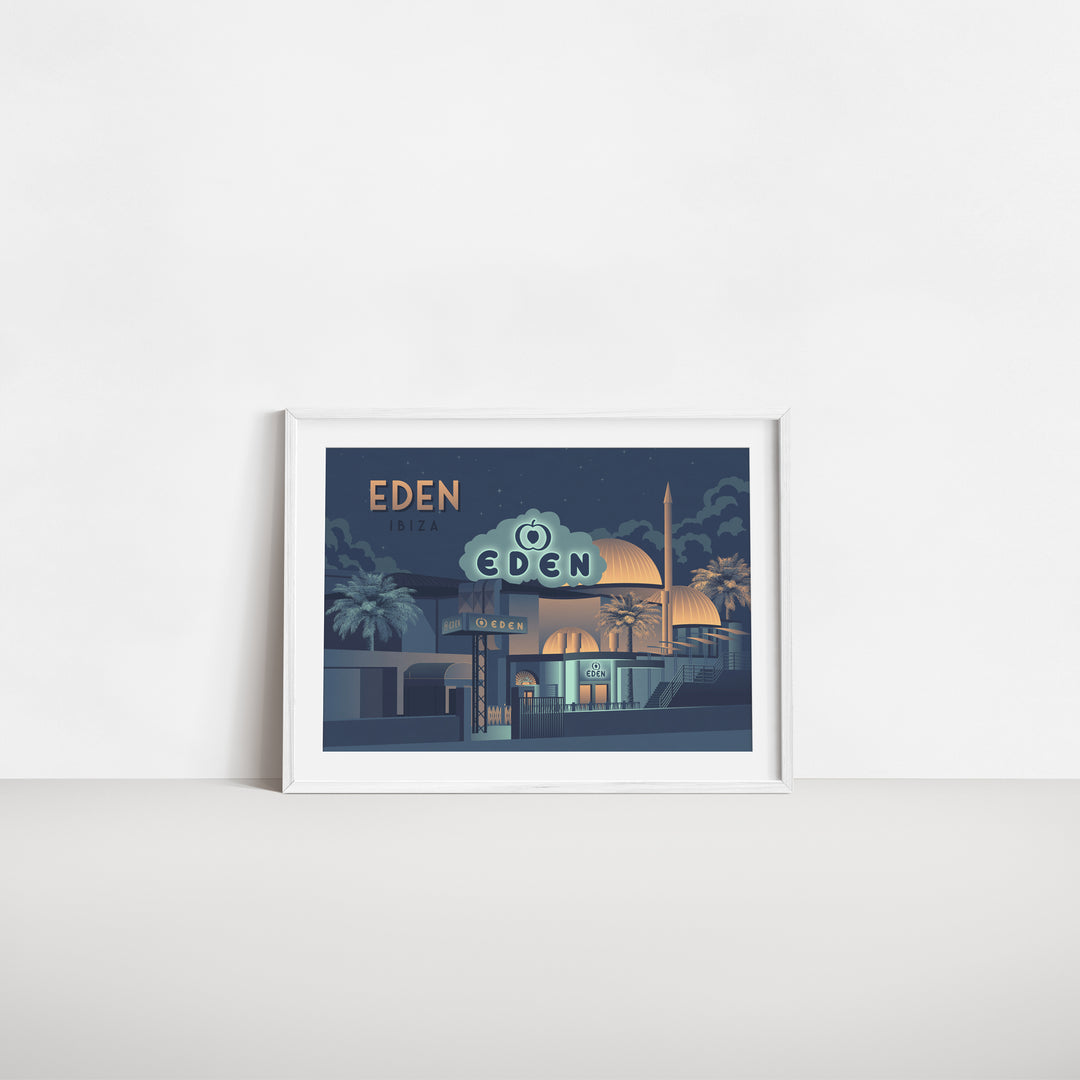 Eden Nightclub Ibiza Travel Poster