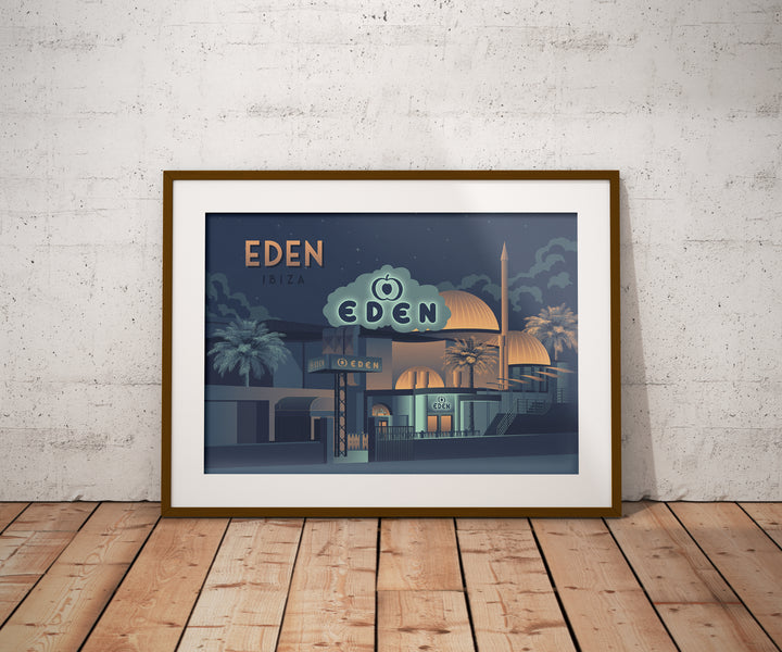 Eden Nightclub Ibiza Travel Poster