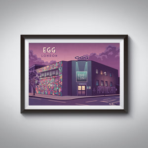 Egg Nightclub London Travel Poster