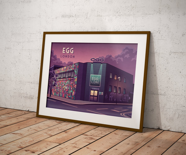 Egg Nightclub London Travel Poster