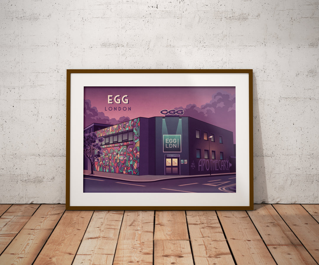 Egg Nightclub London Travel Poster