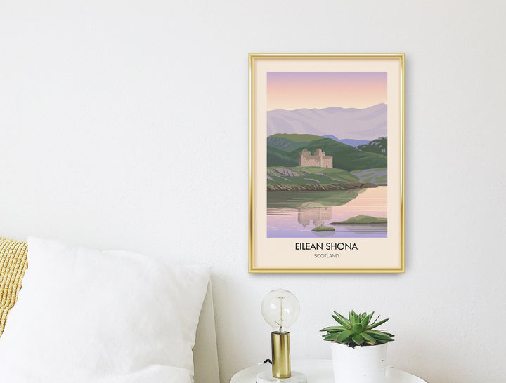 Eilean Shona Scotland Travel Poster