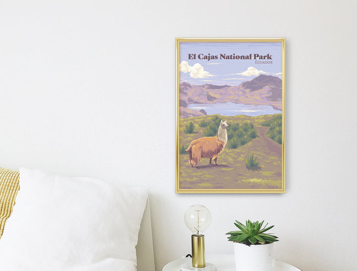 El Cajas National Park Ecuador Travel Poster