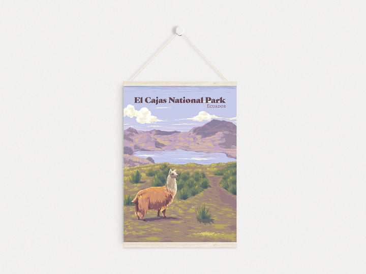 El Cajas National Park Ecuador Travel Poster