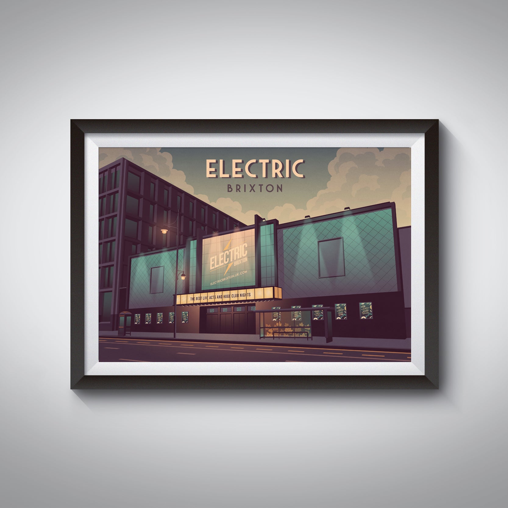 Electric Brixton London Travel Poster