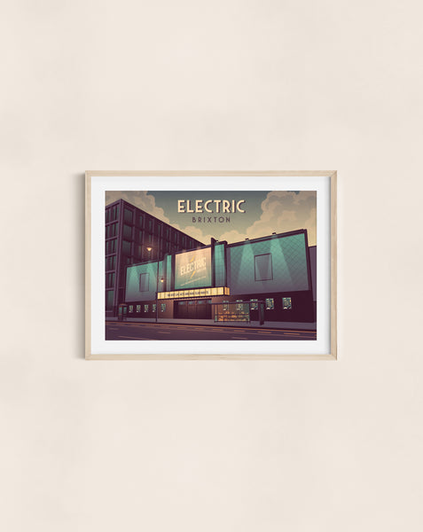Electric Brixton London Travel Poster