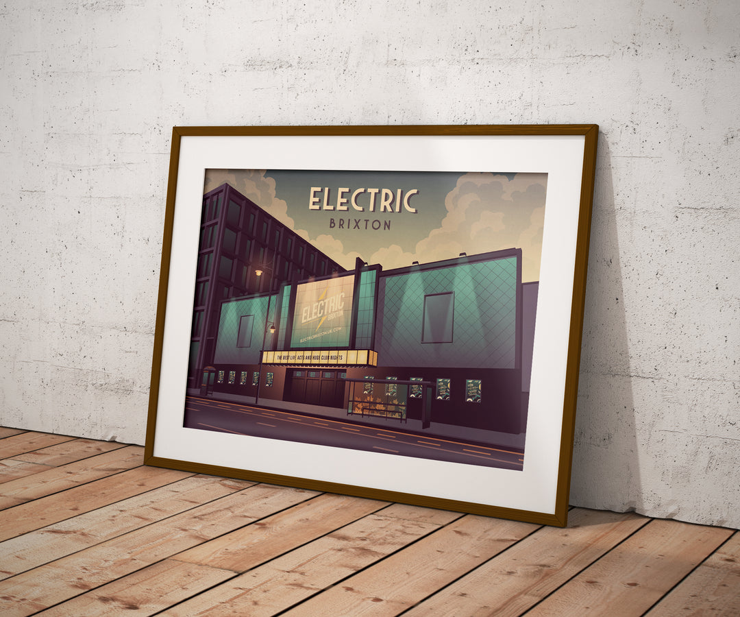 Electric Brixton London Travel Poster