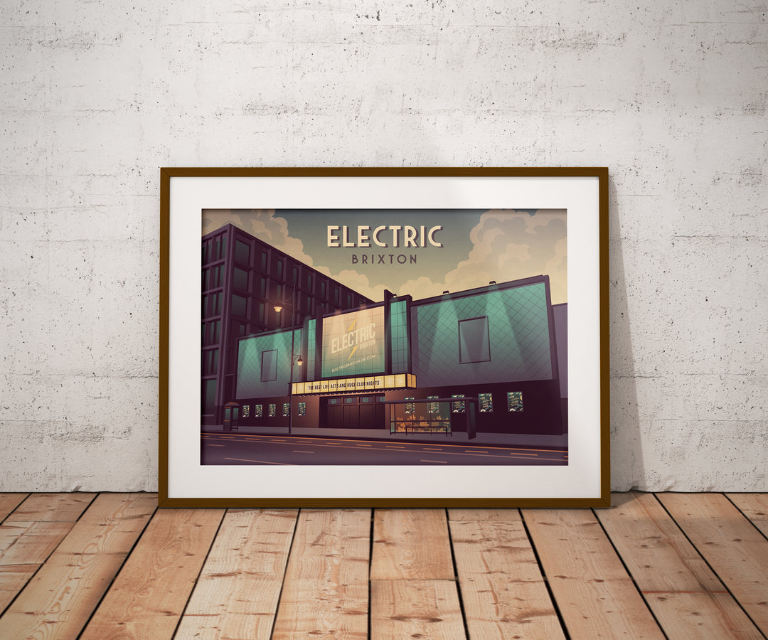 Electric Brixton London Travel Poster