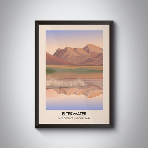 Elterwater Lake District Travel Poster