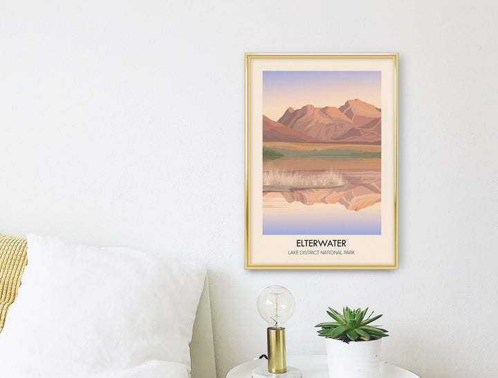 Elterwater Lake District Travel Poster