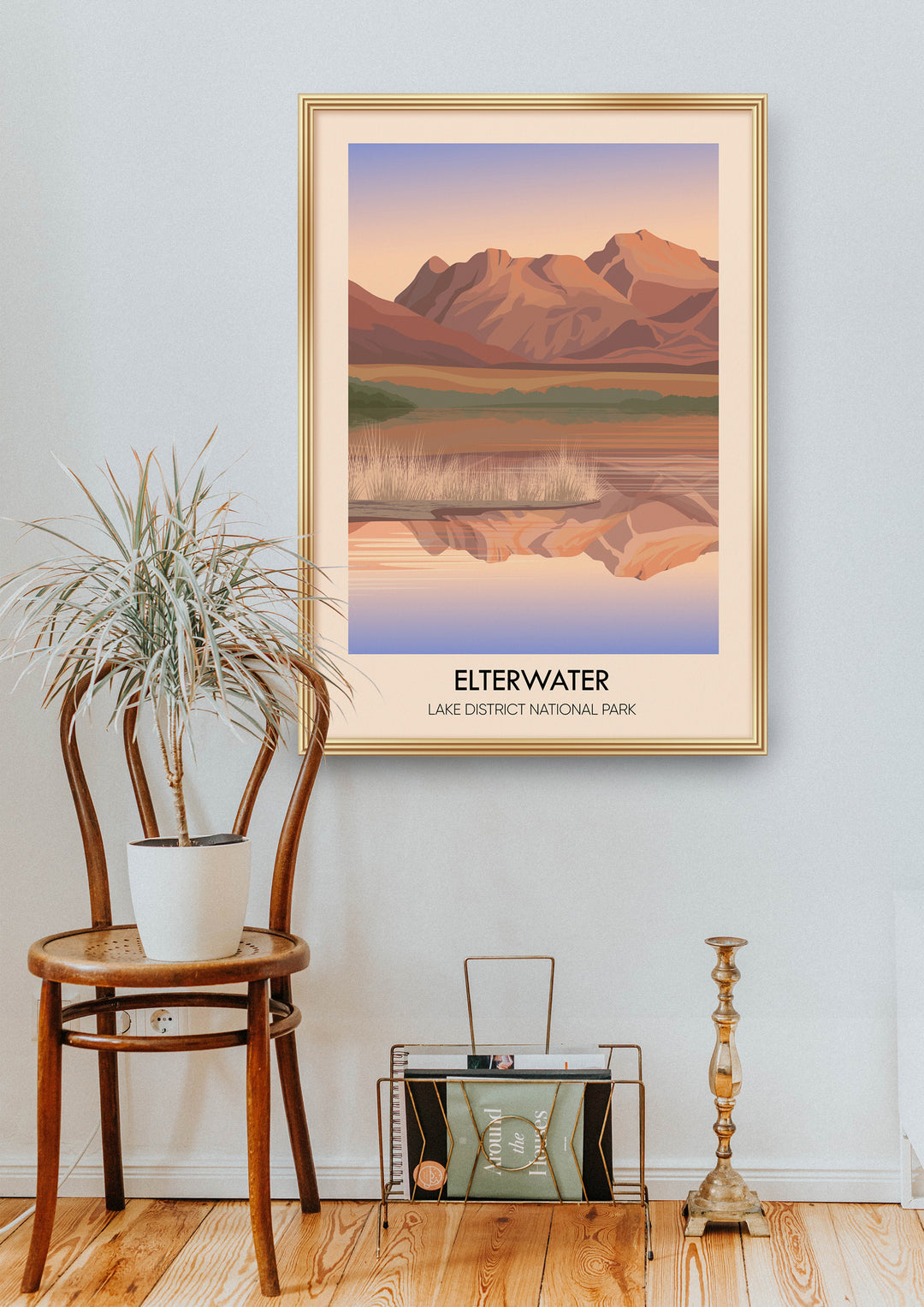 Elterwater Lake District Travel Poster