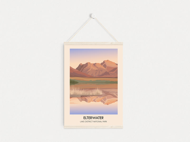 Elterwater Lake District Travel Poster