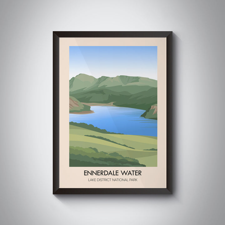 Ennerdale Water Lake District Travel Poster