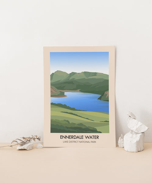 Ennerdale Water Lake District Travel Poster