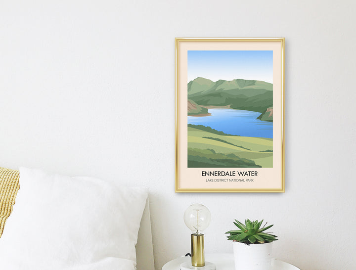 Ennerdale Water Lake District Travel Poster