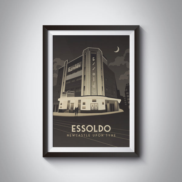 Essoldo Cinema Newcastle Travel Poster