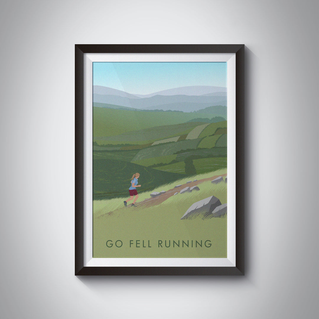 Go Fell Running Travel Poster