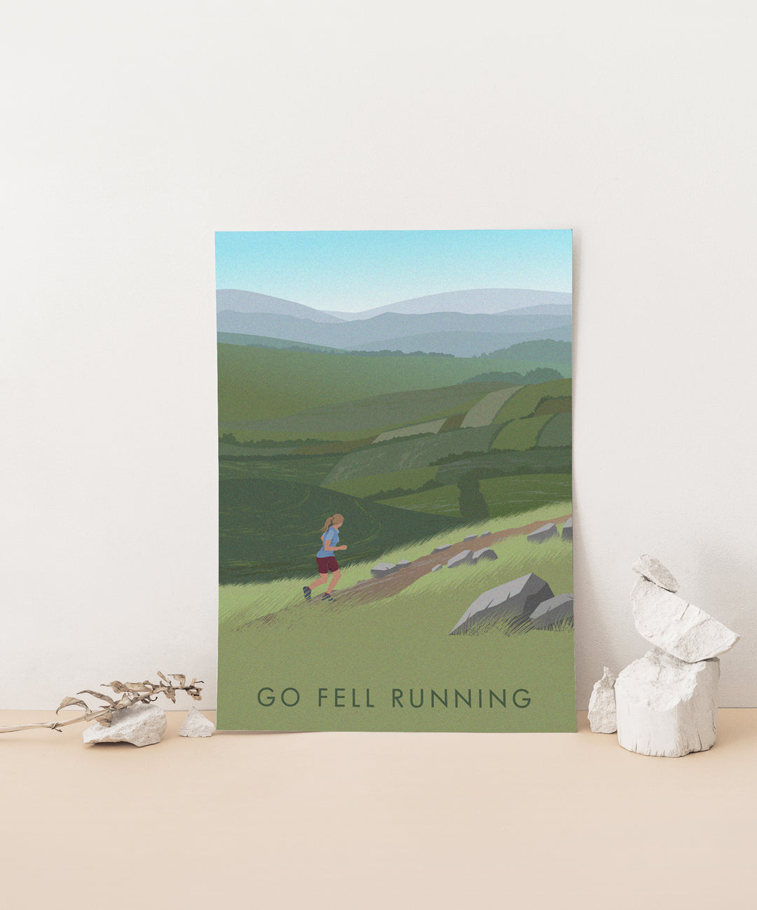 Go Fell Running Travel Poster