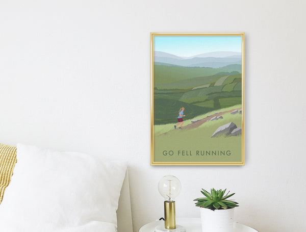 Go Fell Running Travel Poster