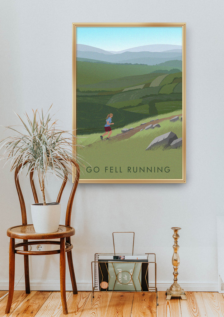 Go Fell Running Travel Poster