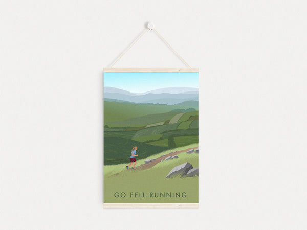 Go Fell Running Travel Poster