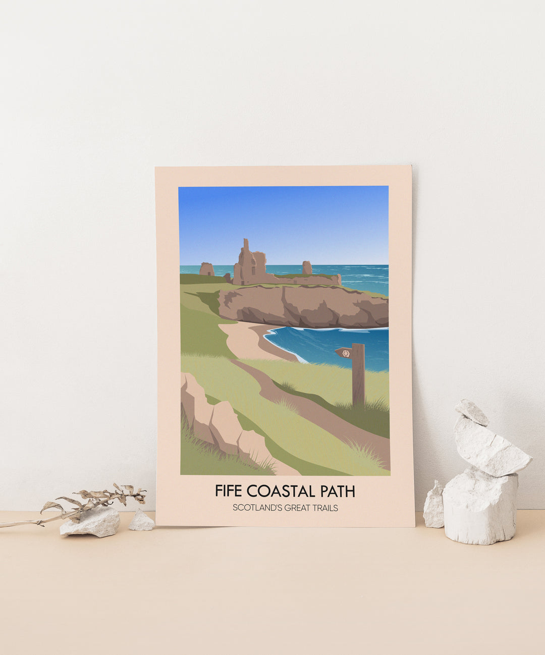 Fife Coastal Path Scotland's Great Trails Poster