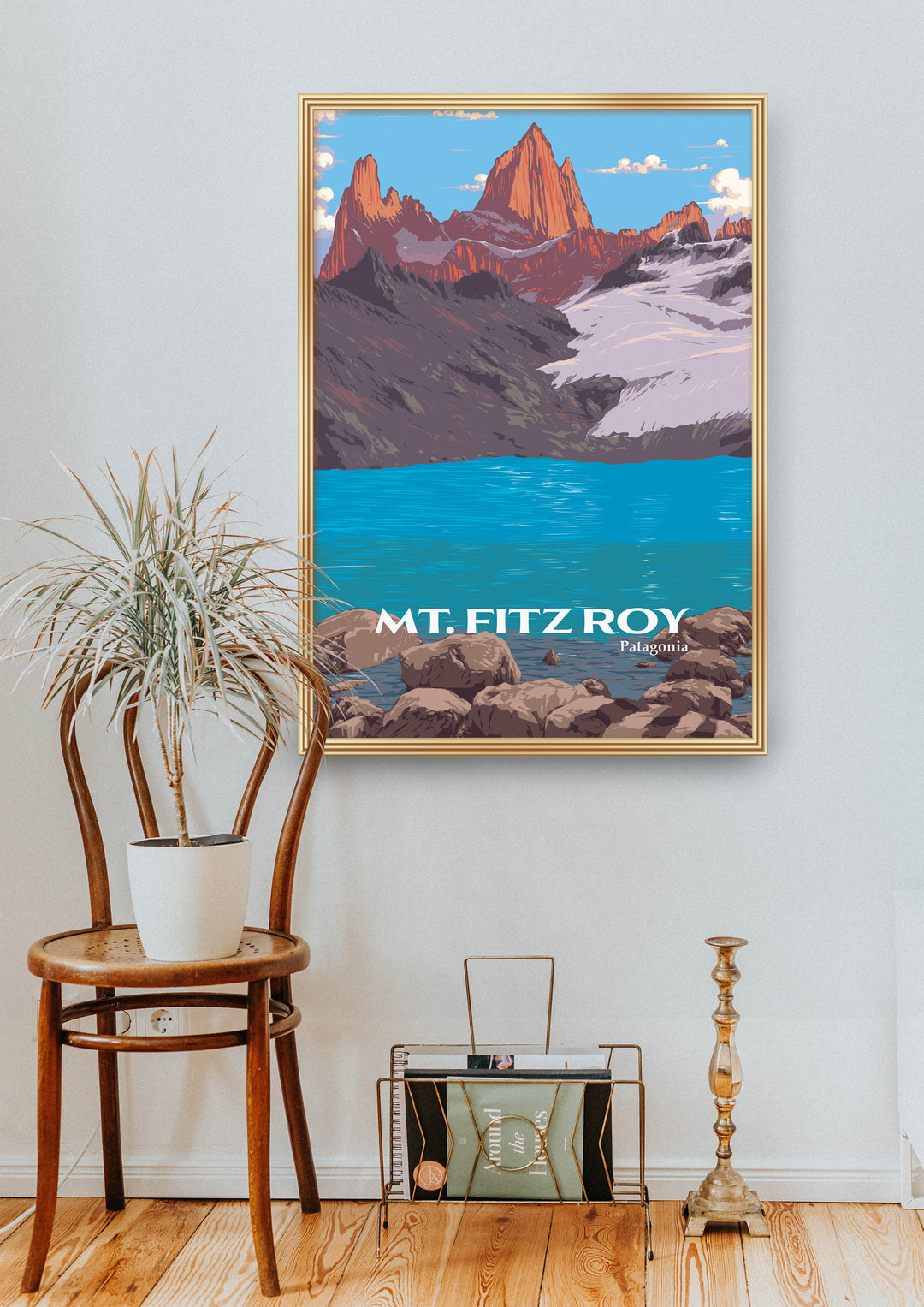 Mt Fitz Roy Patagonia Travel Poster