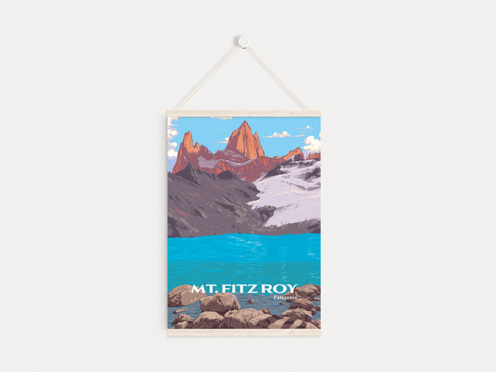 Mt Fitz Roy Patagonia Travel Poster