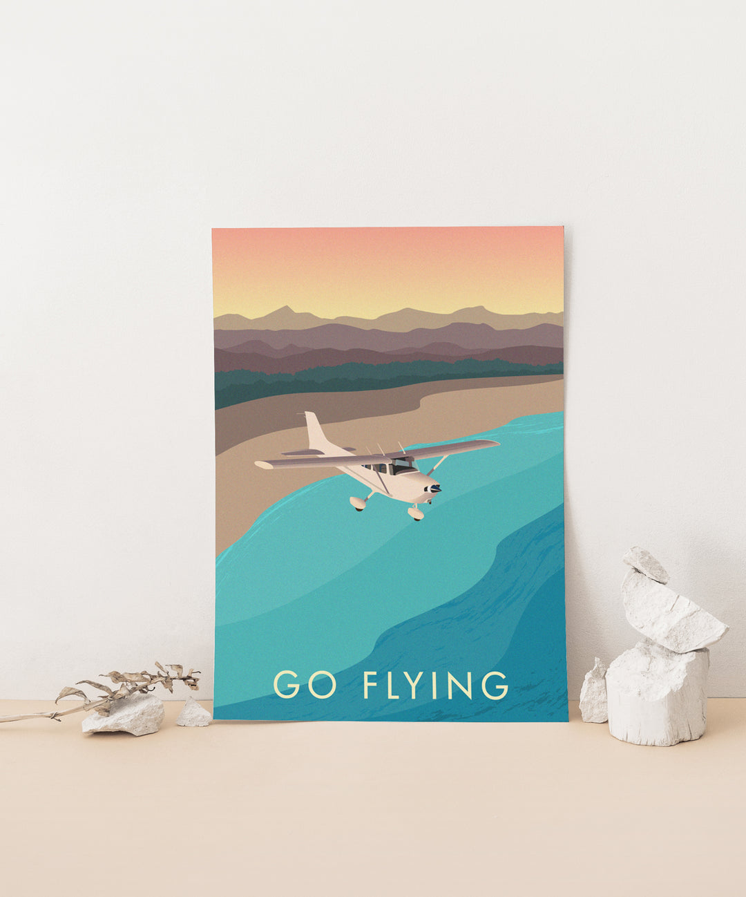 Go Flying Travel Poster