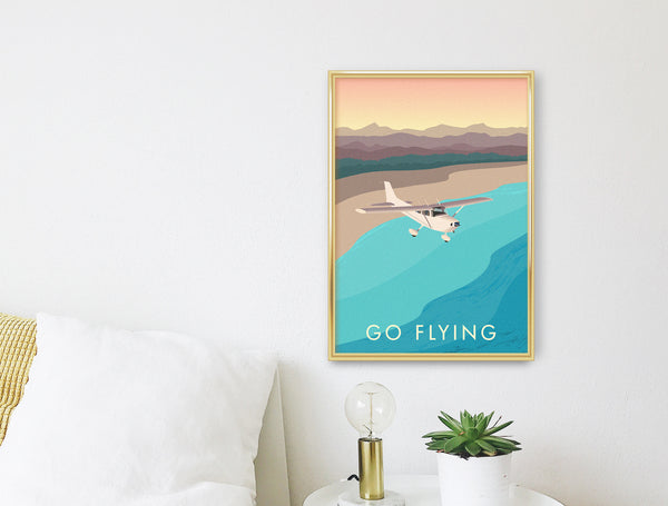 Go Flying Travel Poster