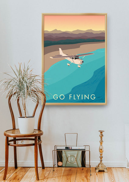 Go Flying Travel Poster