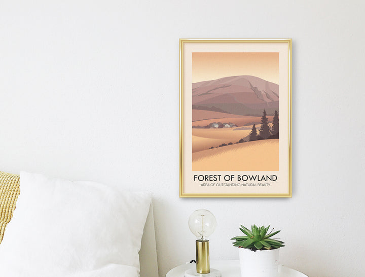 Forest of Bowland AONB Travel Poster