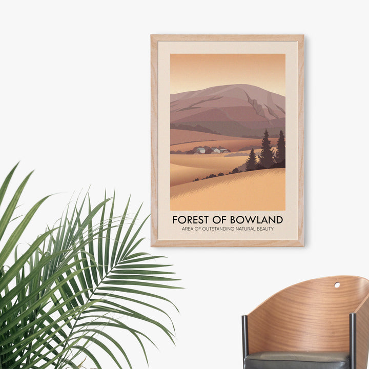 Forest of Bowland AONB Travel Poster