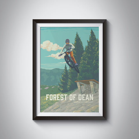 Forest of Dean Mountain Biking Travel Poster