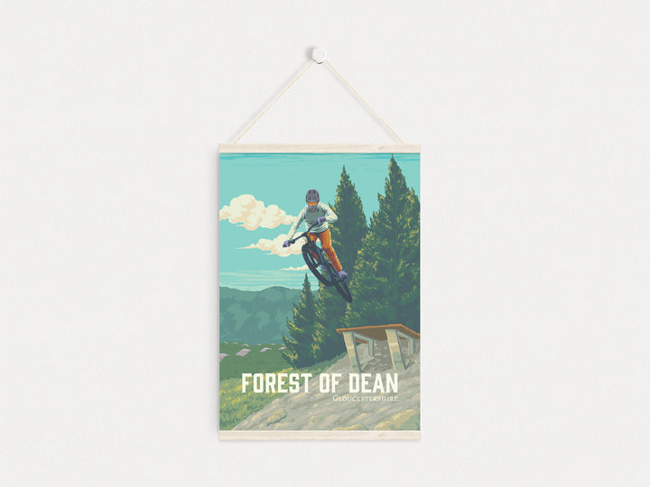 Forest of Dean Mountain Biking Travel Poster