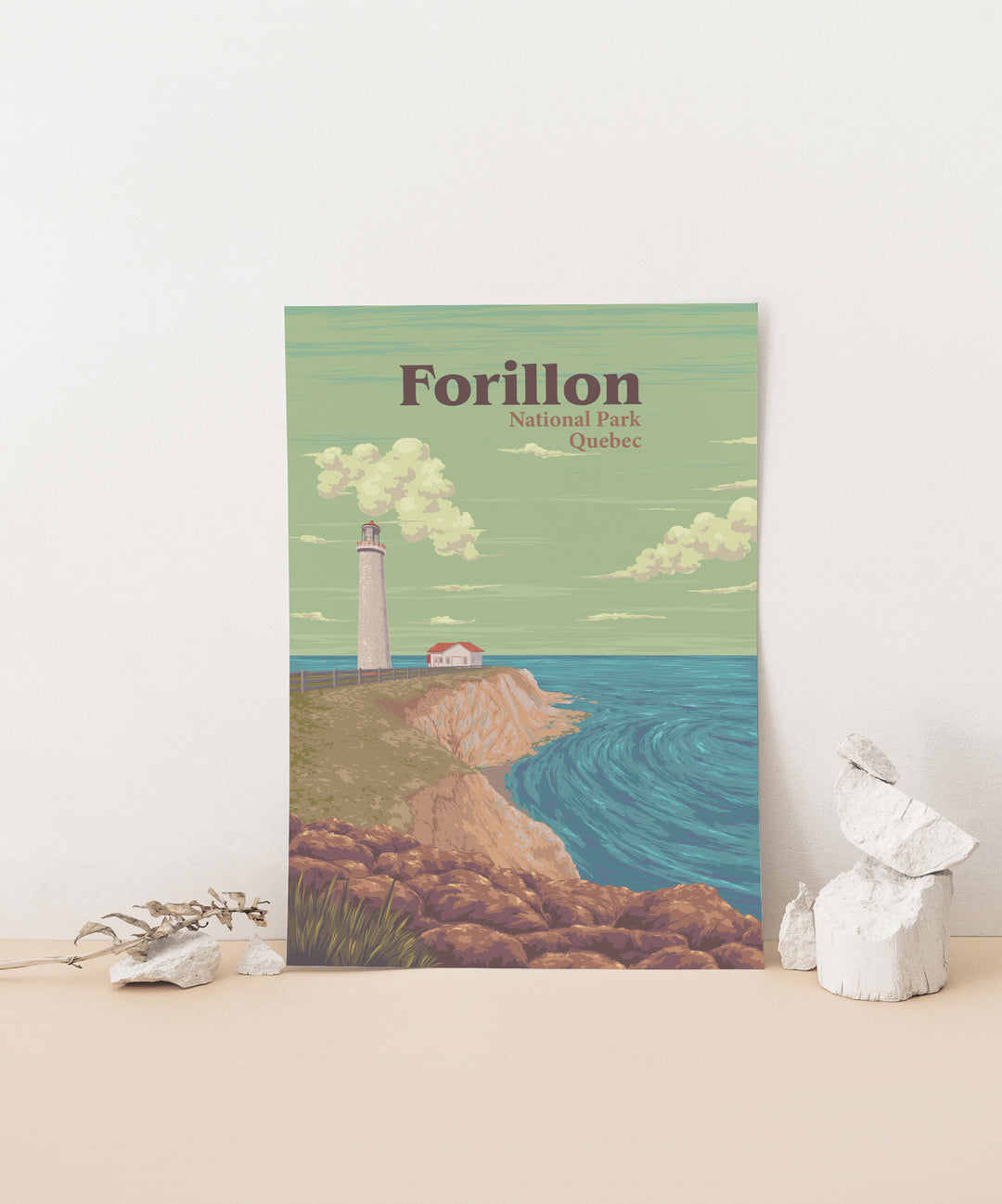 Forillon National Park Quebec Canada Travel Poster