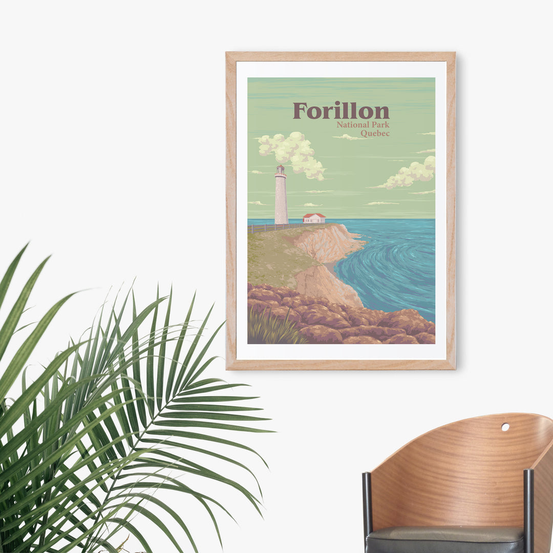 Forillon National Park Quebec Canada Travel Poster