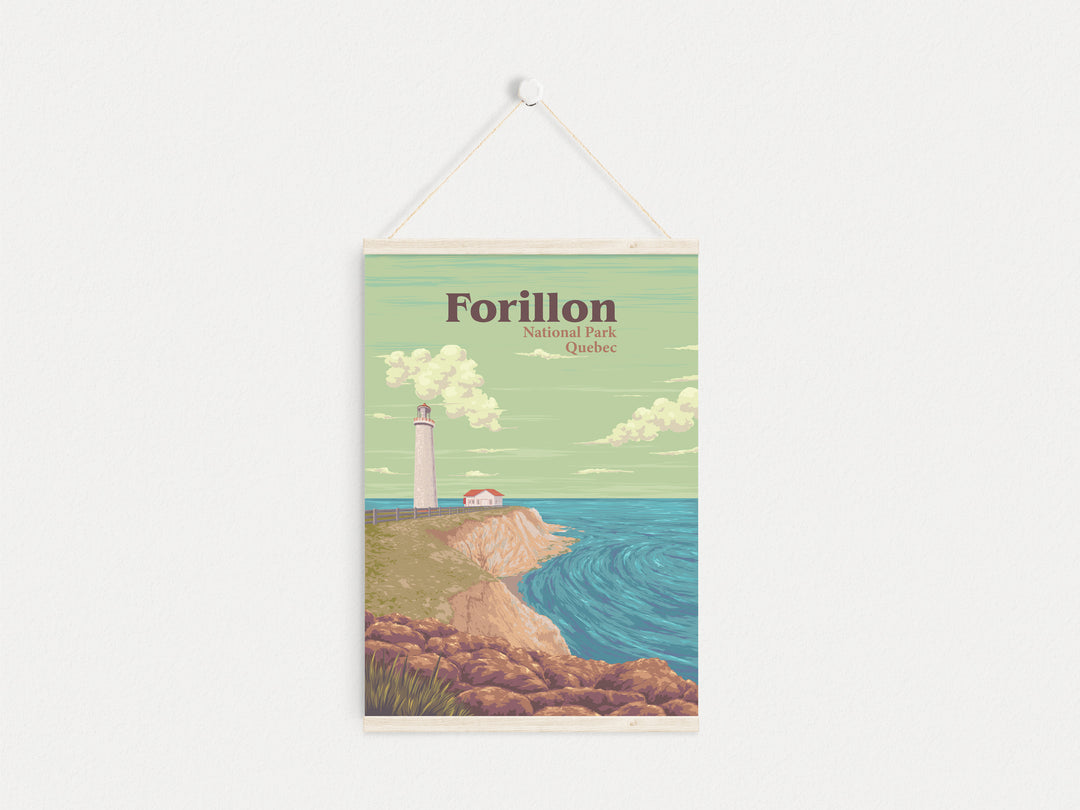 Forillon National Park Quebec Canada Travel Poster